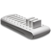 IX-CH10-BP-WH Ten station standard and extended battery charger for Infinea X barcode scanner with power supply and cord