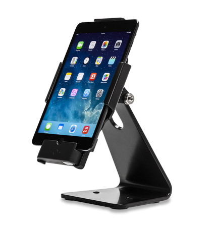 Secure Desktop Stand for Infinea Tab M barcode scanner for iPad mini black colour including device vertical - ST-SEC-M-B