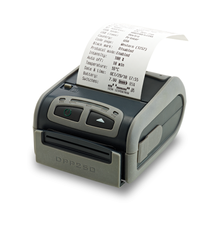 2" Infinite Peripherals mobile thermal printer with Bluetooth, MSR and Smart Card Reader- DPP-250MSBTSC
